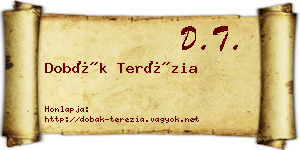 Dobák Terézia névjegykártya