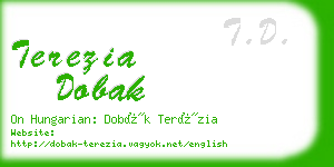 terezia dobak business card